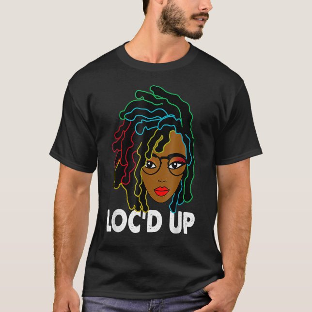 Camiseta Loc Locs Hair Black History Month For Women Girls  (Frente)