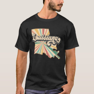 Camiseta Local da Louisiana Estado Norte-Americano, Retro C