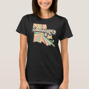 Camiseta Local da Louisiana Estado Norte-Americano, Retro C