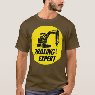 Camiseta Local de Construção da Máquina de Perfuração de Pe