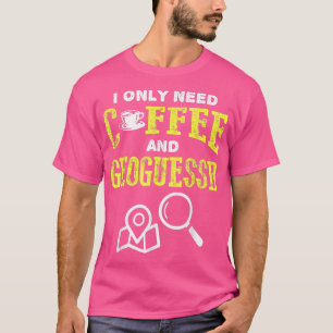 Camiseta Local Do Café E Geoguessor Da Vintage Retro