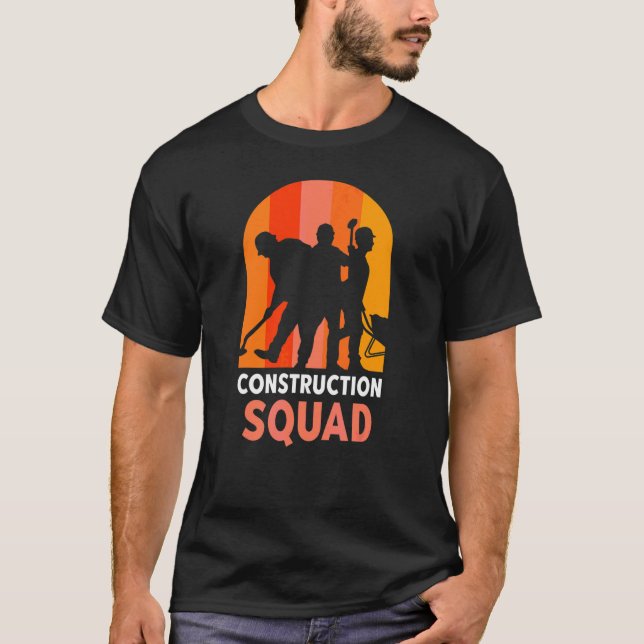 Camiseta Local do Trabalho em equipe de Trabalho Esquadrão  (Frente)