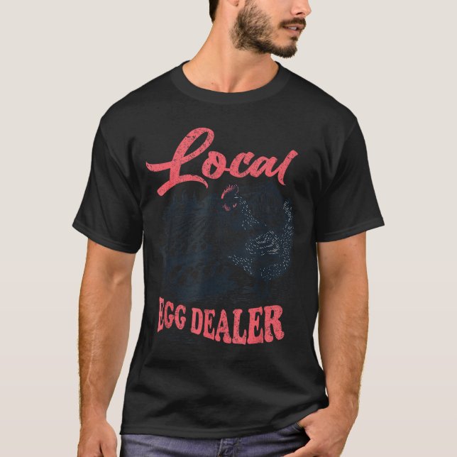 Camiseta Local Egg Er Retro Chicken Funny Farmer Easter Adu (Frente)