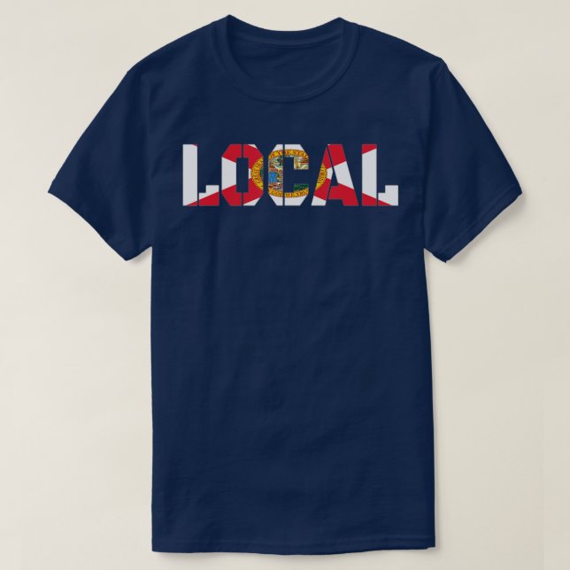 Camiseta Local Florida Flag Lover (Frente do Design)