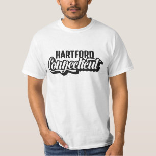 Camiseta Localização Personalizada & Texto Connecticut