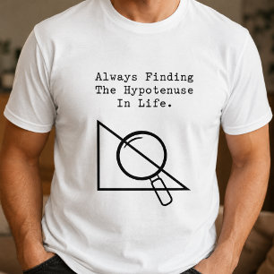 Camiseta Localizador de Hipotenusa Divertido para Geeks de