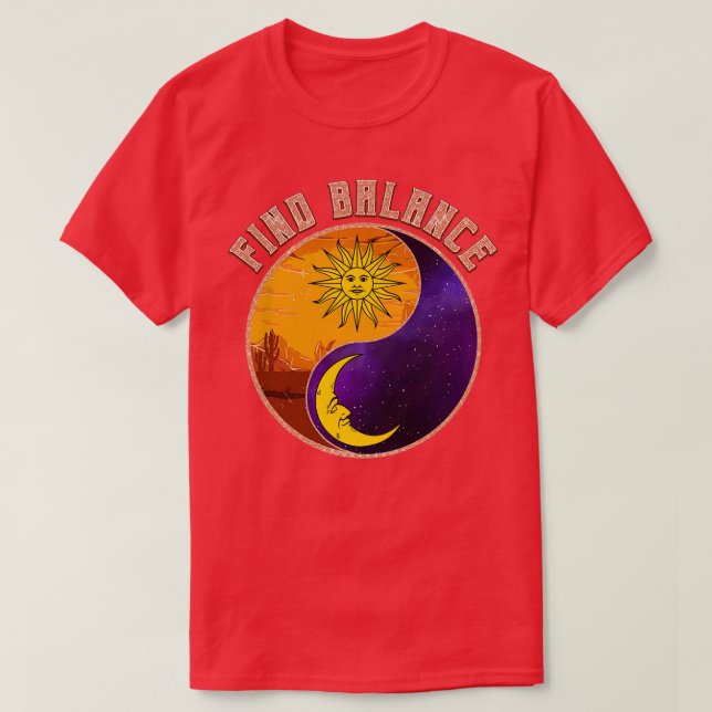 Camiseta Localizar saldo Yin Yang Positivo (Frente do Design)