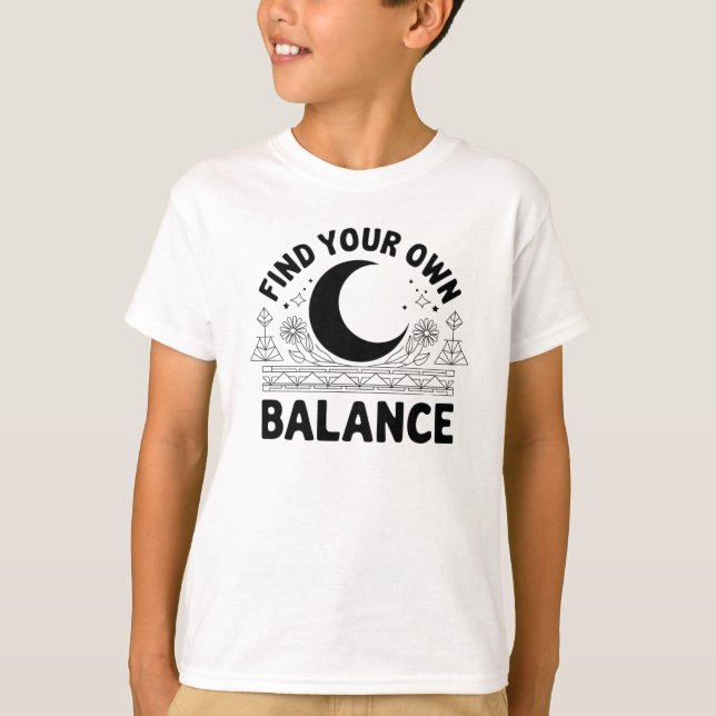 Camiseta Localizar seu próprio saldo (Frente)