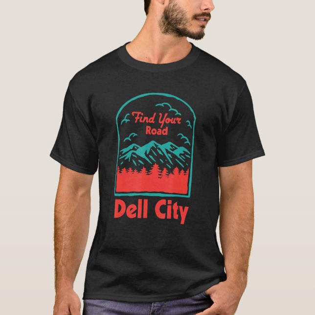 Camiseta Localize seu acampamento de estrada, acusando a De (Frente)