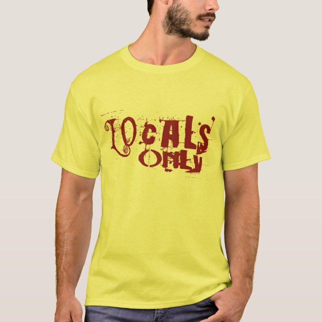 Camiseta Locals somente vermelhos (Frente)