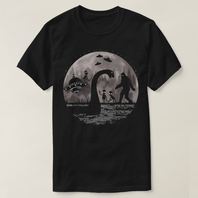 Camiseta Loch Ness Monster e s 7 (Frente do Design)
