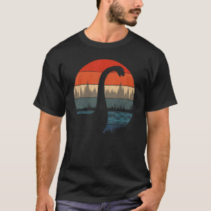 Camiseta Loch Ness Monster Nessie Retro Sunset & Trep Cryp