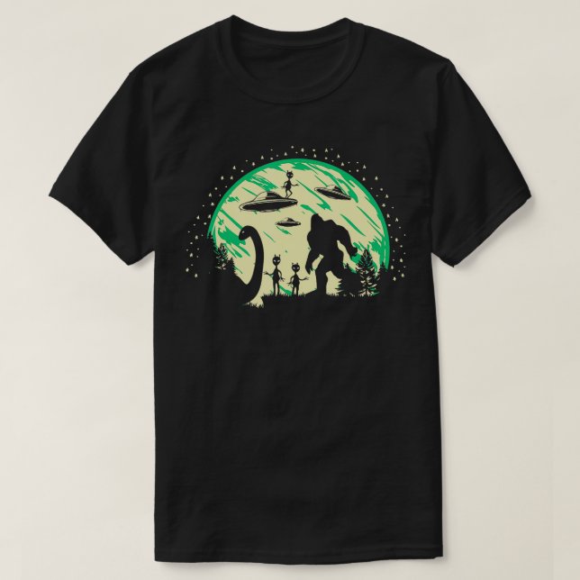 Camiseta Loch Ness Mothman's Cryptid Costume Monster (Frente do Design)