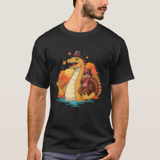 Camiseta Loch Ness pizza de peru no outono