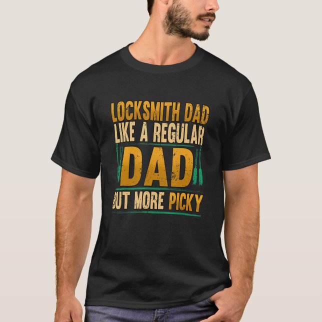 Camiseta Lock do Locksmith Profissional de Separação de Men (Frente)