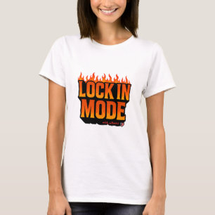 Camiseta Lock In Mode Desenho Ousado e Motivacio