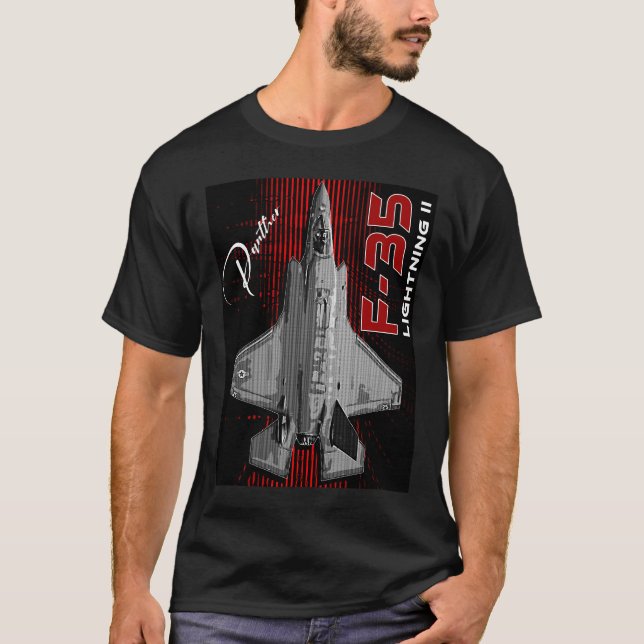 Camiseta Lockheed Martin F-35 Lightning II USAF Fighterjet (Frente)