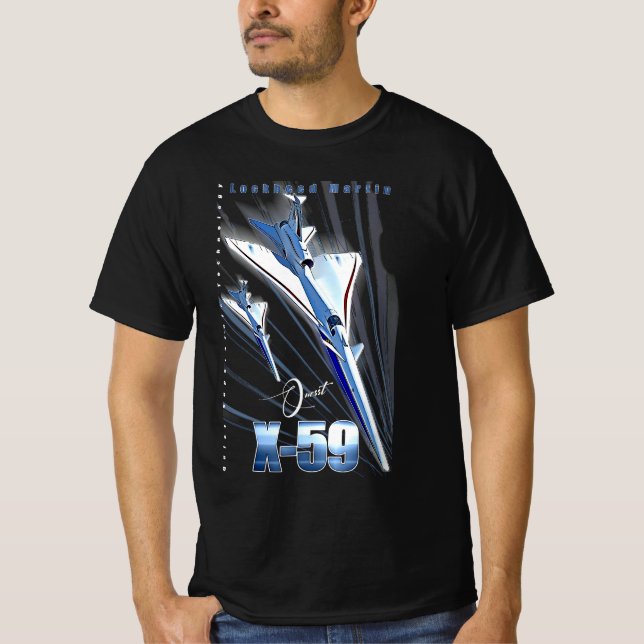 Camiseta Lockheed Martin X-59 Quesst QueSST Supersonic Airc (Frente)