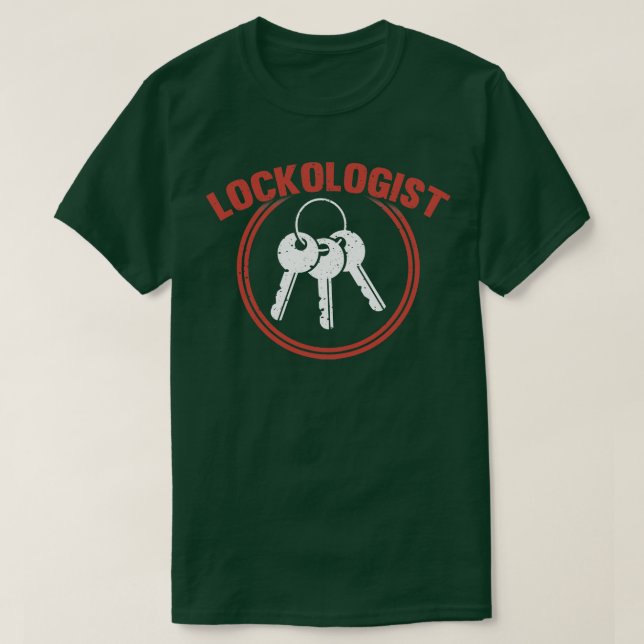Camiseta Lockologista Funny Locksmith Lock Picking (Frente do Design)