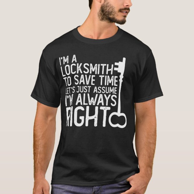 Camiseta Locksmith Joke Smith Locksmithing Locksport Key (Frente)