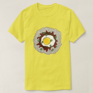 Camiseta Loco Moco Havaí - Comida de arroz Hamburger - Ovo
