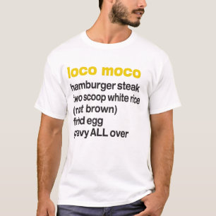 Camiseta Loco Moco Hawaiian Plate Lunch - Foodie Fan Design