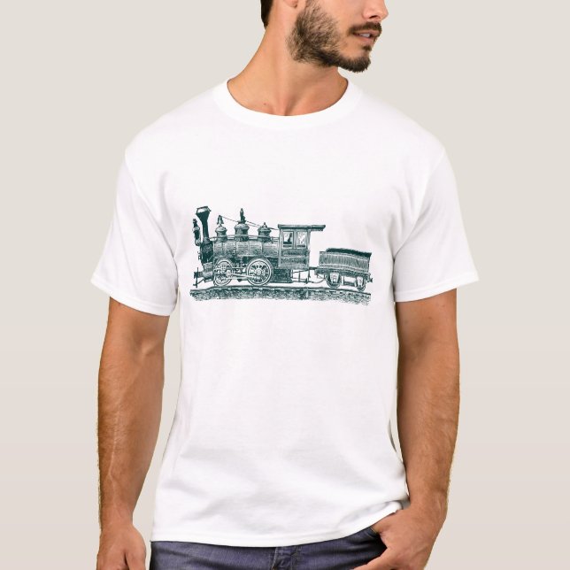 Camiseta Locomotiva 02 - Verde Escuro (Frente)