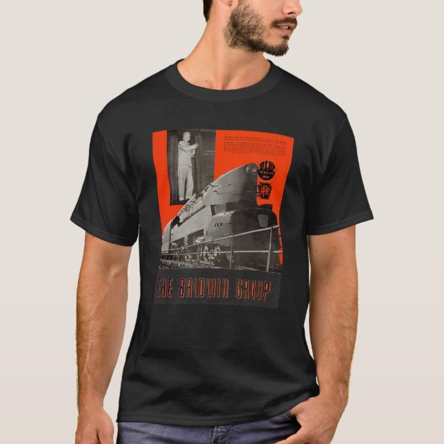 Camiseta Locomotiva 6111 da Pensilvânia Railroad T1    (Frente)