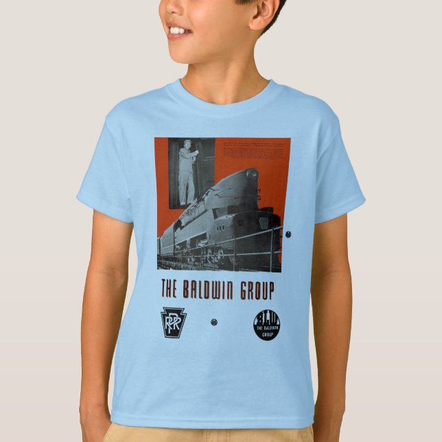 Camiseta Locomotiva 6111 da Pensilvânia Railroad T1     (Frente)