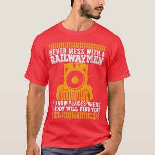 Camiseta Locomotiva 7 da ferrovia do comboio