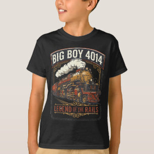 Camiseta Locomotiva a vapor Big boy 4014 trem vintage