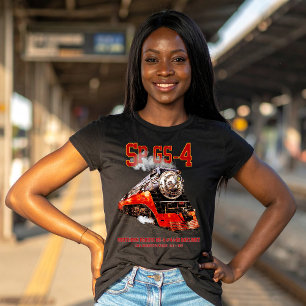 Camiseta Locomotiva a Vapor Clássica Southern Pacific GS-4