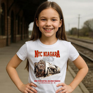 Camiseta Locomotiva a Vapor do Trem Histórico NYC Niagara
