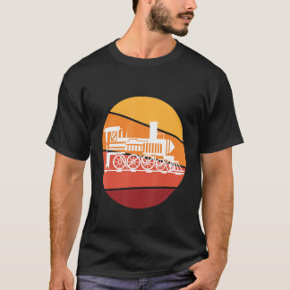 Camiseta Locomotiva a Vapor Eu Amo Trens Trem Ferrovia Cond