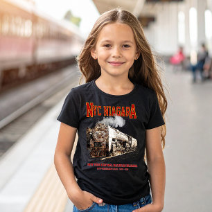 Camiseta Locomotiva a Vapor Histórica NYC Niagara