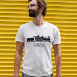 Camiseta Locomotiva com Carro de Carvão Personalizado