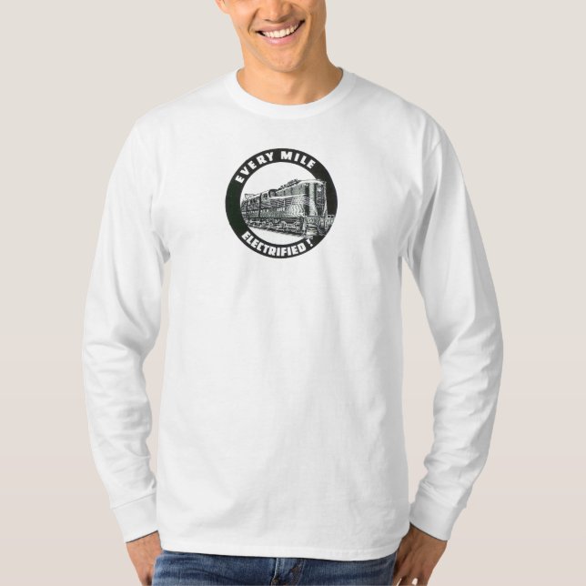 Camiseta Locomotiva da ferrovia da Pensilvânia GG-1 #4800 (Frente)