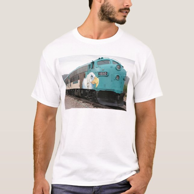Camiseta Locomotiva da garganta de Verde, arizona, EUA (Frente)