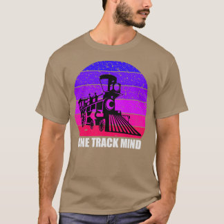 Camiseta Locomotiva de uma via Mente férrea design