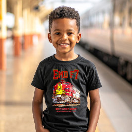 Camiseta Locomotiva diesel EMD F7 Santa Fe Warbonnet.