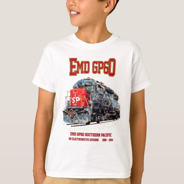Camiseta Locomotiva diesel EMD GP60 do Pacífico Sul (Frente)