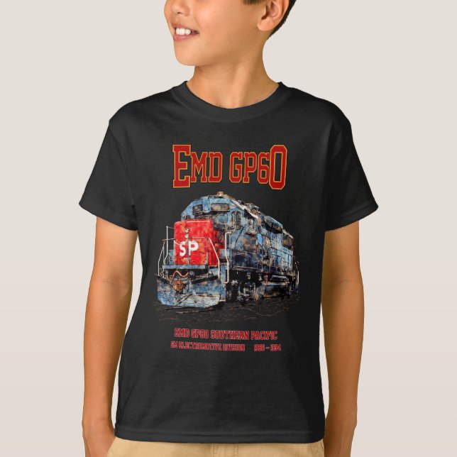 Camiseta Locomotiva diesel EMD GP60 do Pacífico Sul (Frente)