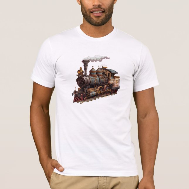 Camiseta Locomotiva do Comboio Retro (Frente)