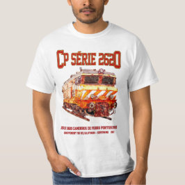 Camiseta Locomotiva elétrica CP Serie 2620. Loco Nez-Casse