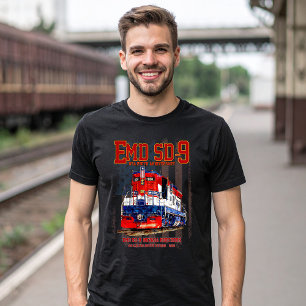 Camiseta Locomotiva EMD SD-9 com pintura comemorativa dos 2