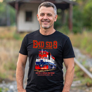 Camiseta Locomotiva EMD SD-9 USA Aniversário de 250 anos Pa