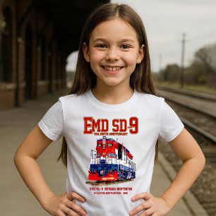 Camiseta Locomotiva EMD SD-9 USA Aniversário de 250 anos Pa