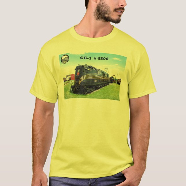 Camiseta Locomotiva GG-1 #4800 -2- da estrada de ferro de (Frente)