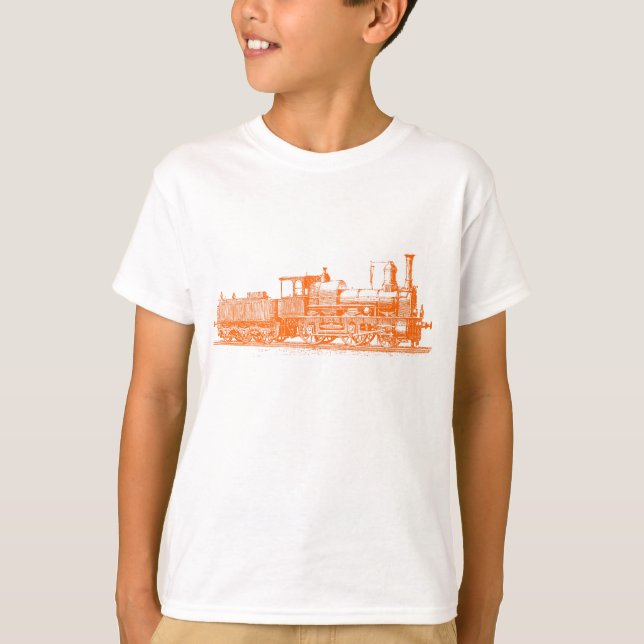 Camiseta Locomotiva - Laranja (Frente)