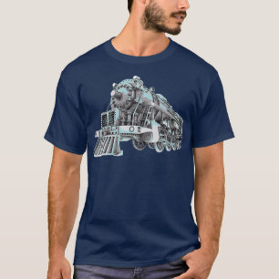 Camiseta Locomotiva locomotiva a vapor do comboio 5